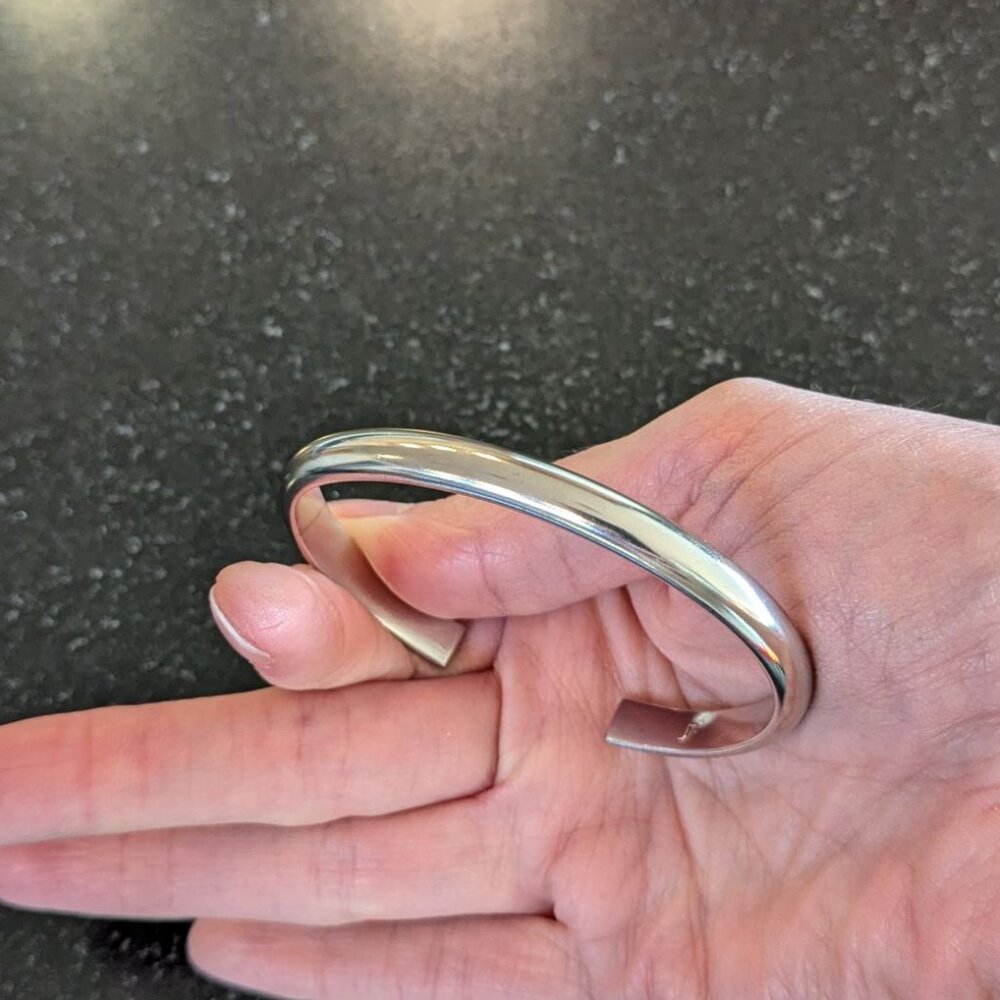 NWT Jennifer Fisher Half Round Cuff Bracelet Silver